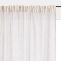 Занавеска С эффектом льна с затемненной тесьмой Nyong 250 x 140 см белый LA REDOUTE INTERIEURS  фото, kupilegko.ru